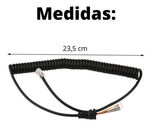 Yaesu Cabo Microfone Ptt Rádios Ft-1802 Ft-1900 Ft-2800