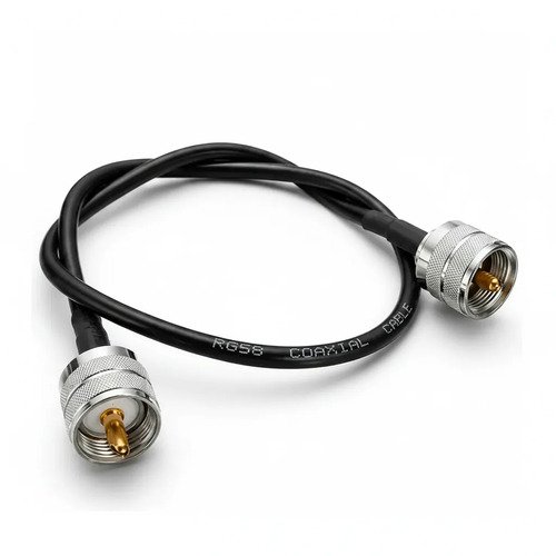 Chicote Rabicho 50 Cm 2 Conectores Uhf Macho Px Vhf E Uhf