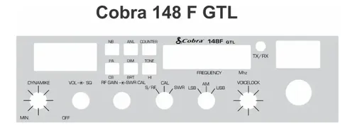 Frente Adesiva Para O Radio Px Cobra 148f Gtl Nova Original