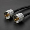 Chicote Rabicho 50 Cm 2 Conectores Uhf Macho Px Vhf E Uhf