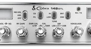 Frente Do Radio Px Cobra 148 Gtl Com Botões, Nova Prateado