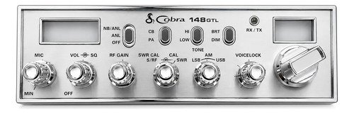 Frente Do Radio Px Cobra 148 Gtl Com Botões, Nova Prateado