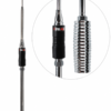 RP2022 - Antena PX Movel (Viuva Negra) Cromada com Mola