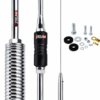 RP2022 - Antena PX Movel (Viuva Negra) Cromada com Mola