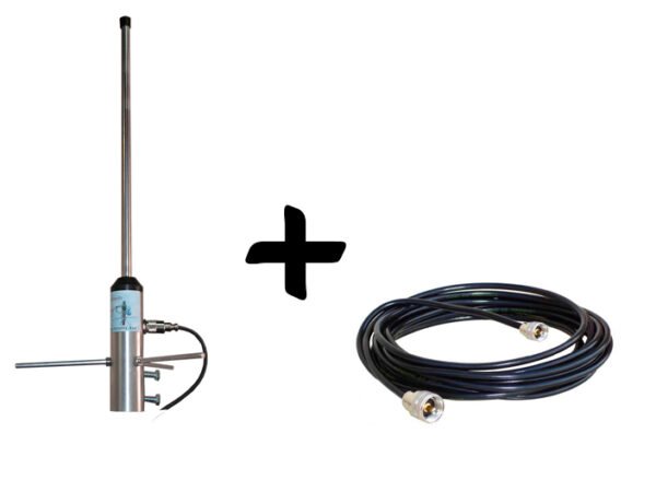 Antena TW710 + 20 MTS Cabo RGC213 + Conector UHF e TNC