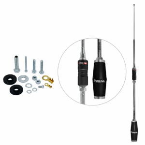 RP2021 - Antena PX Movel com Mola Cromada Argentina 163cm 200 Watts