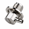 Conector UHF Femea Cachimbo 90 graus