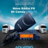 Rádio Px 80 Canais Ssb Homologado Rp-70 Aquario