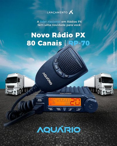 Rádio Px 80 Canais Ssb Homologado Rp-70 Aquario