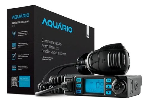 Rádio Px 80 Canais Am/fm Rp-50 Aquário 12v Homologado Anatel