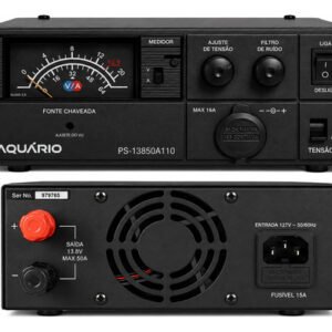 Fonte Analógica 50a Aquário Ps-13850a110 Para Rádio Px Vhf 127v