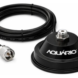 Suporte Base Magnética Para Antena Aquário M-700k Cabo 4mts Preto