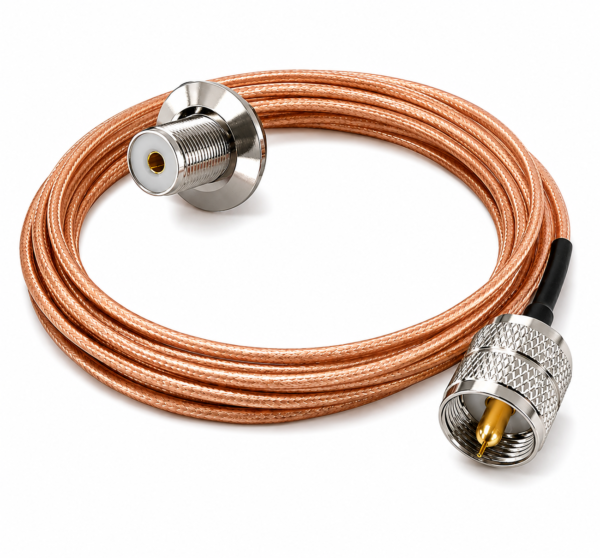 Cabo Coaxial RG316 Para Suporte De Antena UHF Macho