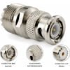 Bzk - Adaptador Conector Bnc Macho X Uhf Femea Top