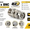 Bzk - Adaptador Conector Bnc Macho X Uhf Femea Top