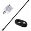 CB-60 - Kit Antena PX 60cm 1000W com Suporte e Cabo