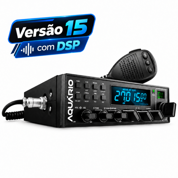 Rádio PX Aquário RP-80 V15 DSP 80 Canais AM FM SSB
